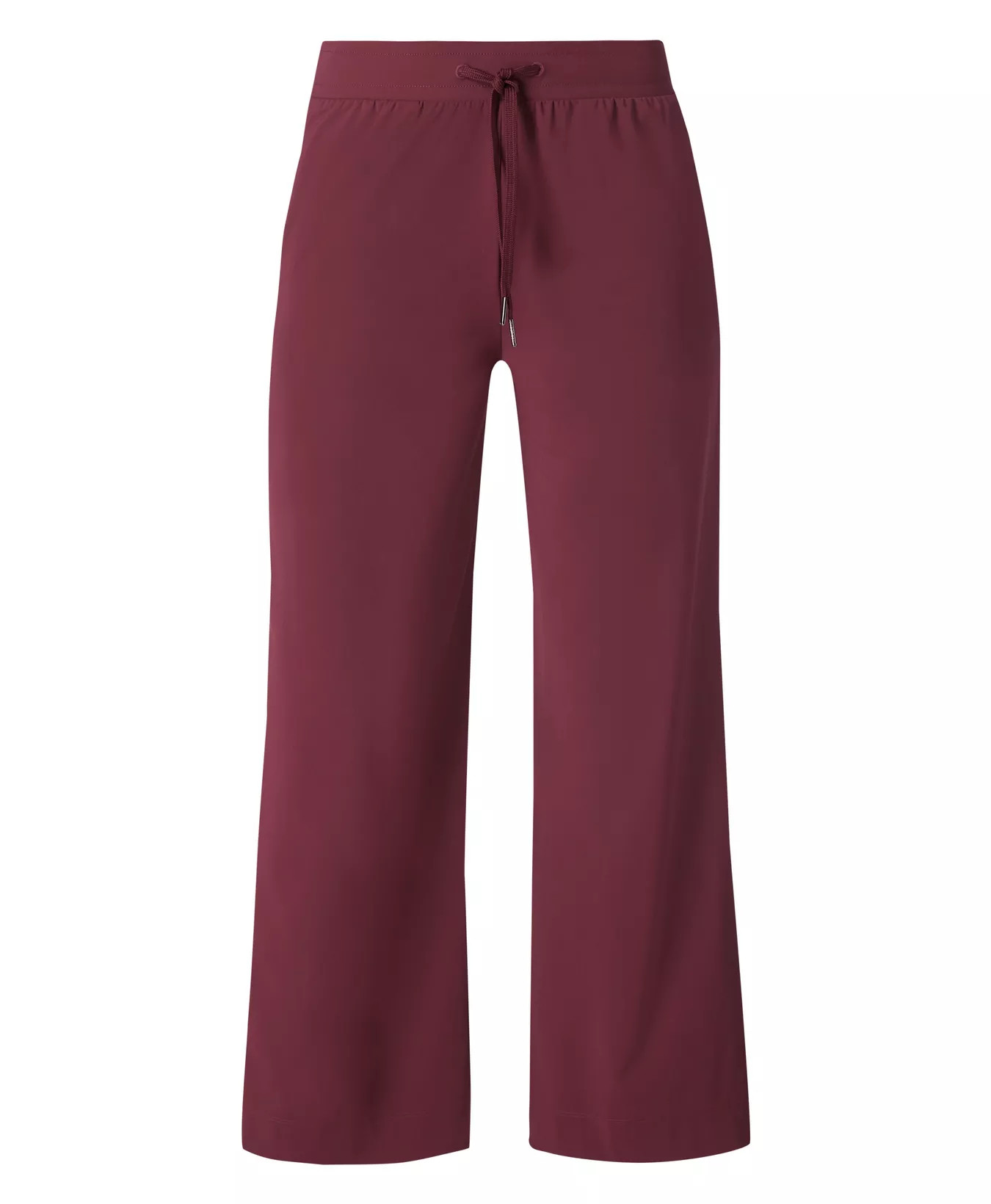 Explorer Side Stripe Wide Leg Trousers - Garnet Red | Women's Trousers & Yoga Pants | Sweaty Bett... | Sweaty Betty UK