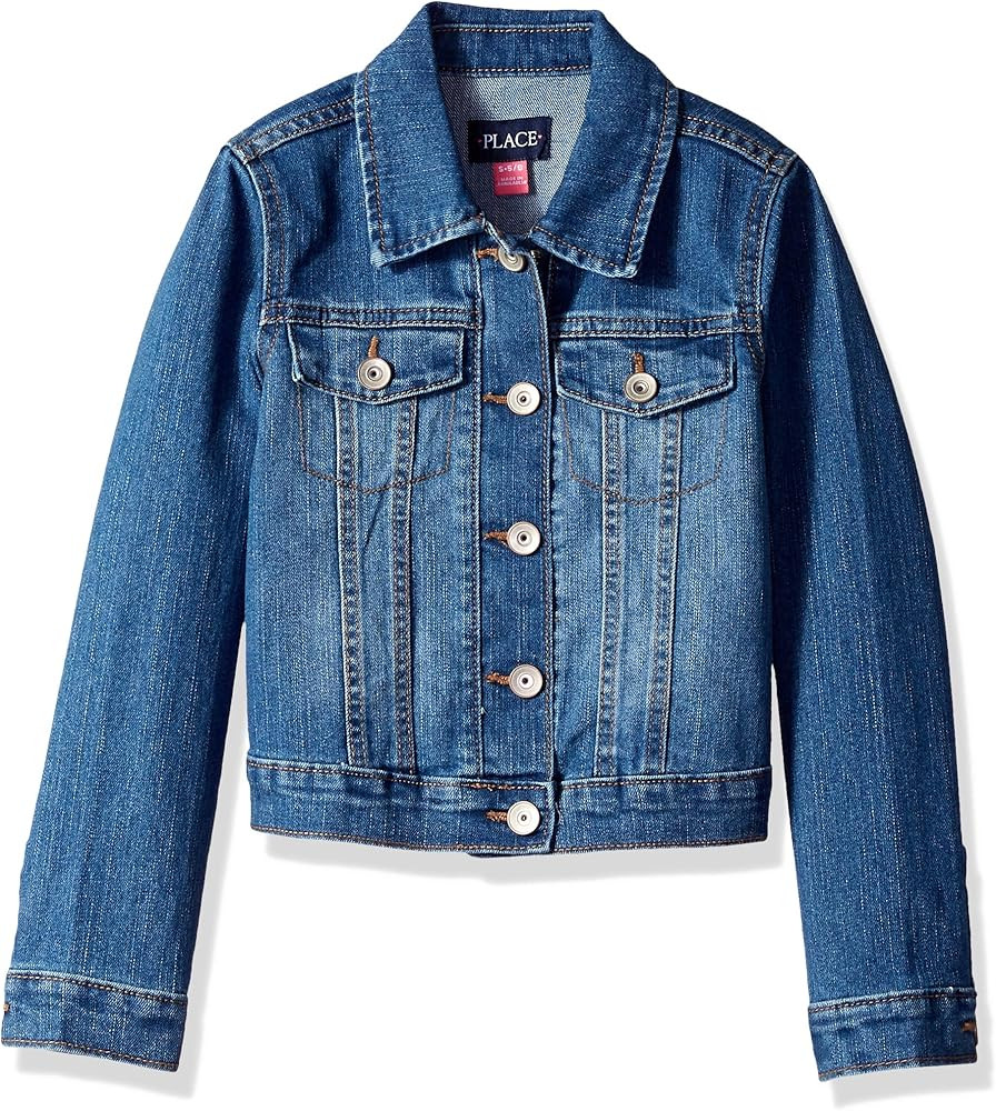 The Children's Place Girls Basic Denim Jacket | Amazon (US)