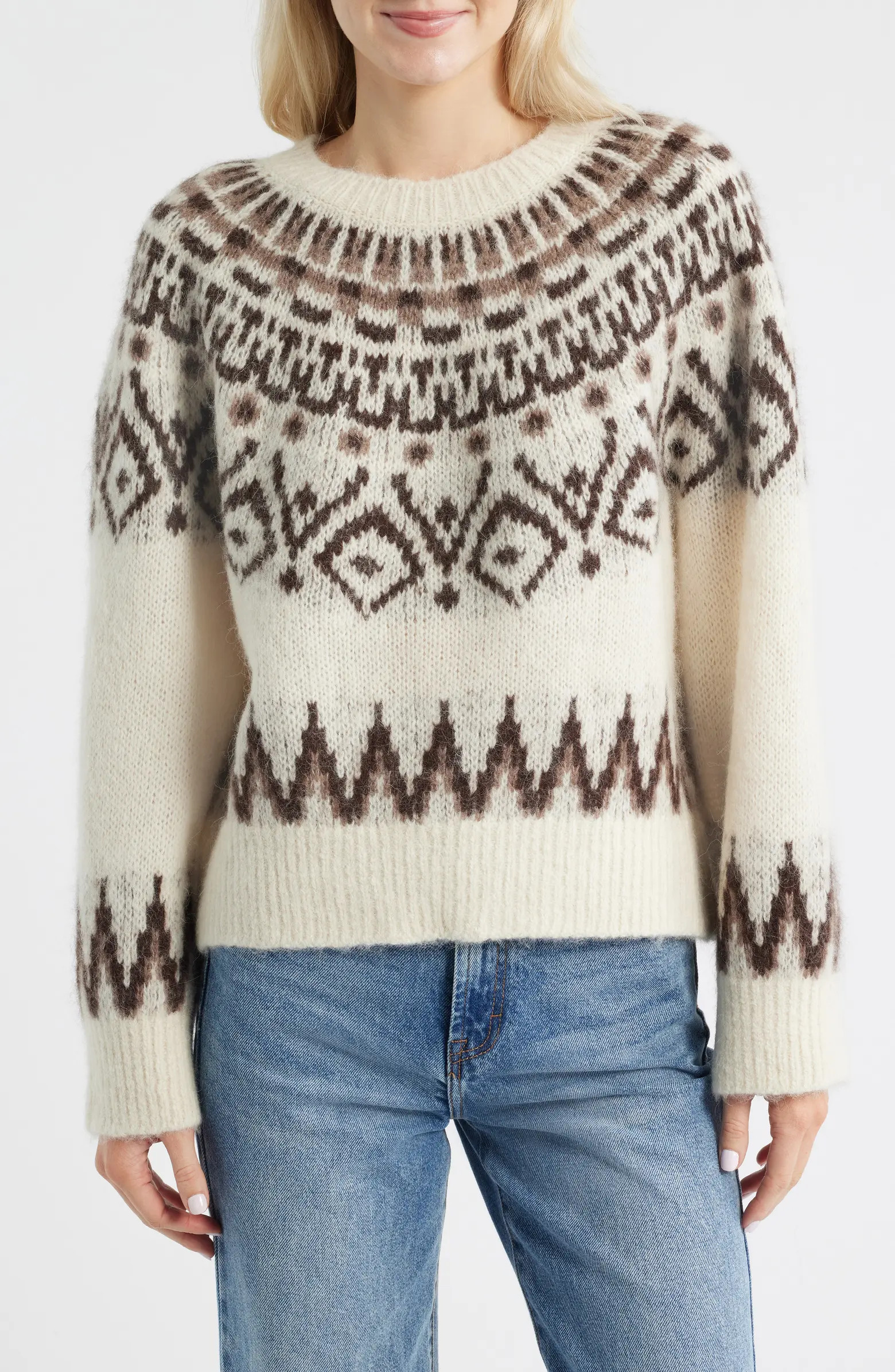 Madewell Fair Isle Wool & Alpaca Blend Sweater | Nordstrom | Nordstrom