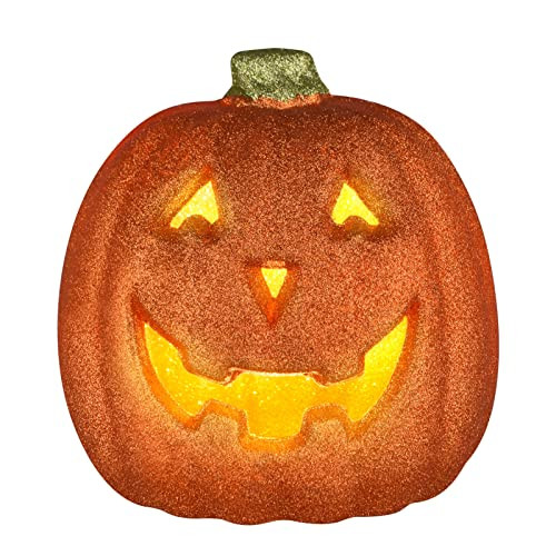Halloween Decoration Lighted Pumpkin Table Decorations, Jack-O-Lantern Lights Battery Operated, Suitable for Indoor and Outdoor Halloween Party Decorations | Amazon (US)
