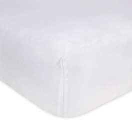 Solid Organic Cotton BEESNUG® Fitted Crib Sheet - Cloud | Burts Bees Baby