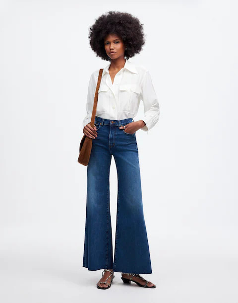 Flared Wide-Leg Crop Jeans | Madewell