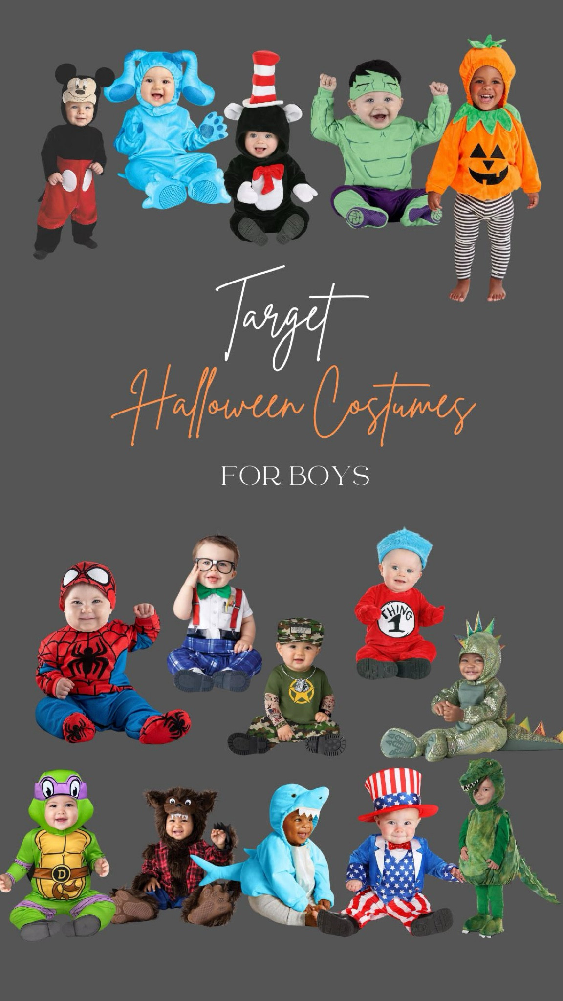 Baby boy costumes from Target! ❤️🎃👻

#LTKHalloween #LTKBaby #LTKKids