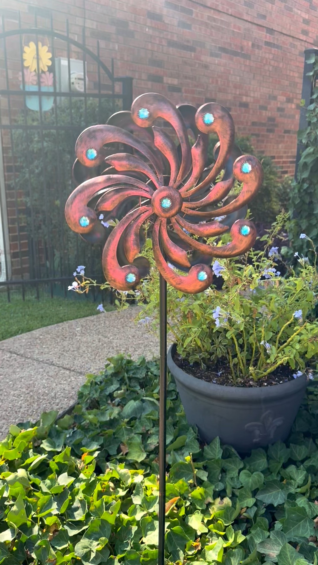 This metal wind spinner with blue beads is  sturdy, super stylish spins like it’s got places to be….I love it and it’s perfect for making my garden the talk of the neighborhood! 

#LTKFindsUnder50 #LTKHome