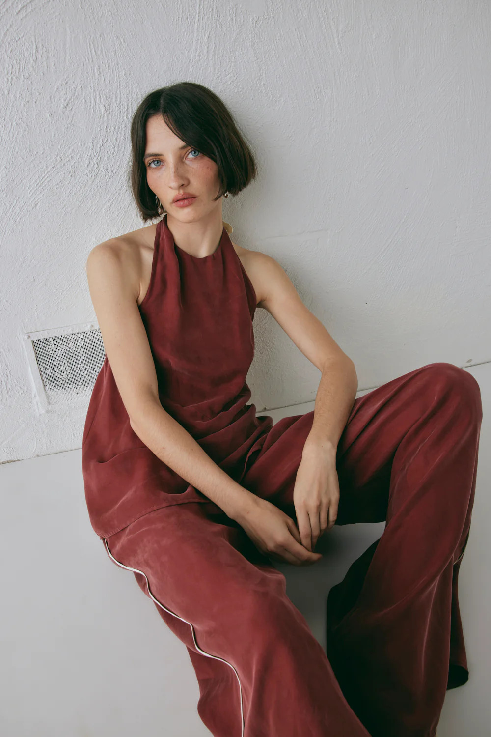 Moonscapes Pants Wine | VRG Grl