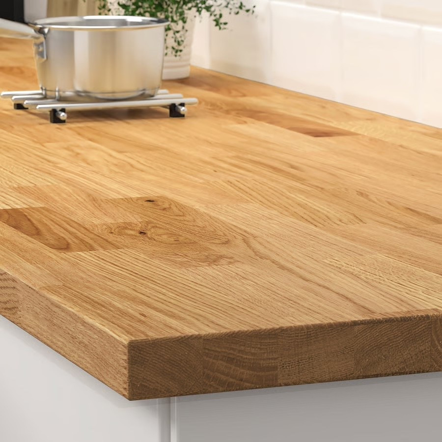 Thick veneer worktops bring a warm, natural look to your kitchen. Made of particle board with a top layer of veneer, they use less raw material while offering durability.

#LTKHome #LTKSaleAlert #LTKvlog