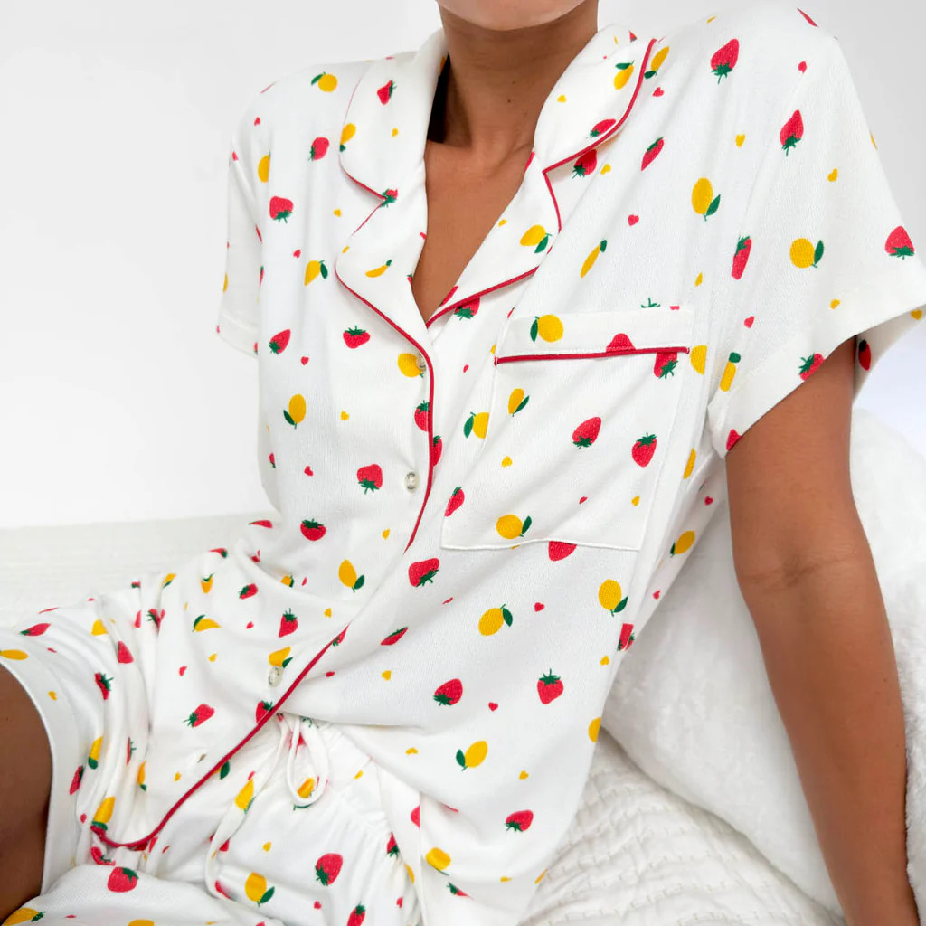 Strawberry Lemonade Flora Pillowsoft Short Set | Splendid