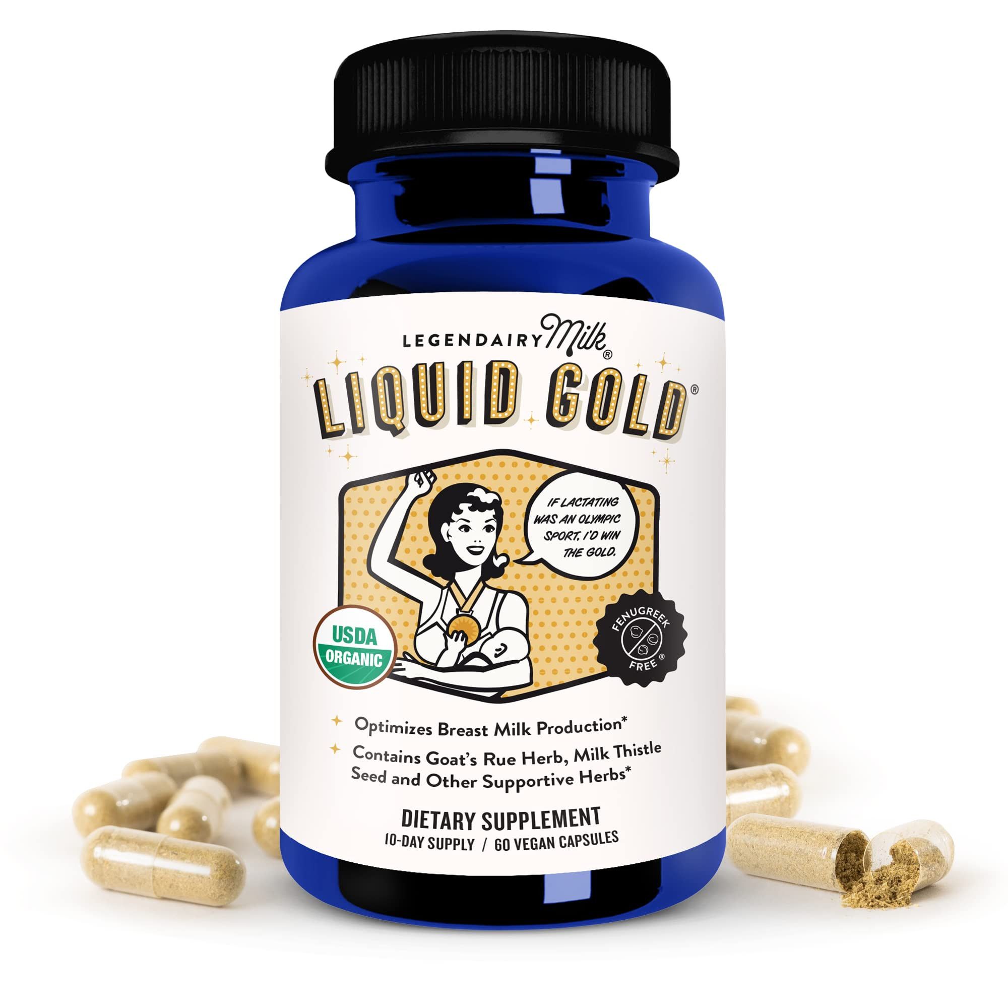 Legendairy Milk Liquid Gold Lactation Support | Lactation Supplement with Organic Goats Rue, Milk... | Amazon (US)