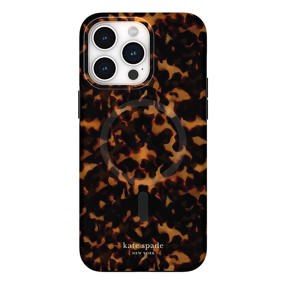 kate spade new york Protective Hard Shell Case with MagSafe for Apple  iPhone 15 Pro Max Tortoise... | Best Buy U.S.