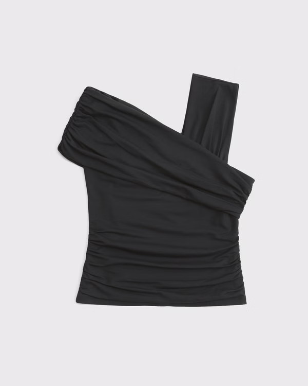Women's Asymmetrical Wrap Top | Women's Tops | Abercrombie.com | Abercrombie & Fitch (UK)