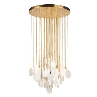 Metropolitan Constaledo - 8 Light Pan Pendant With White Alabaster Medallions | Wayfair North America