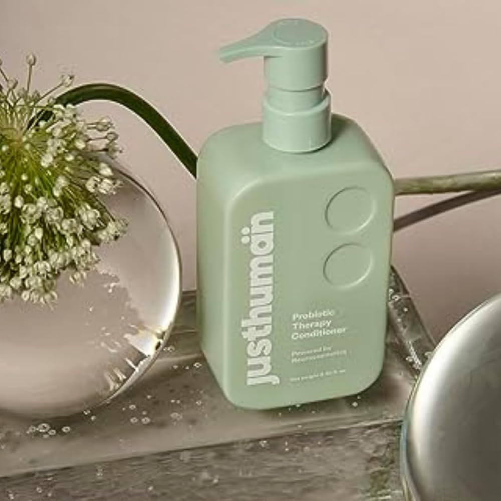 JustHuman Probiotic Therapy Conditioner | Balance Scalp Microbiome |Deeply Conditions and Hydrate... | Amazon (US)
