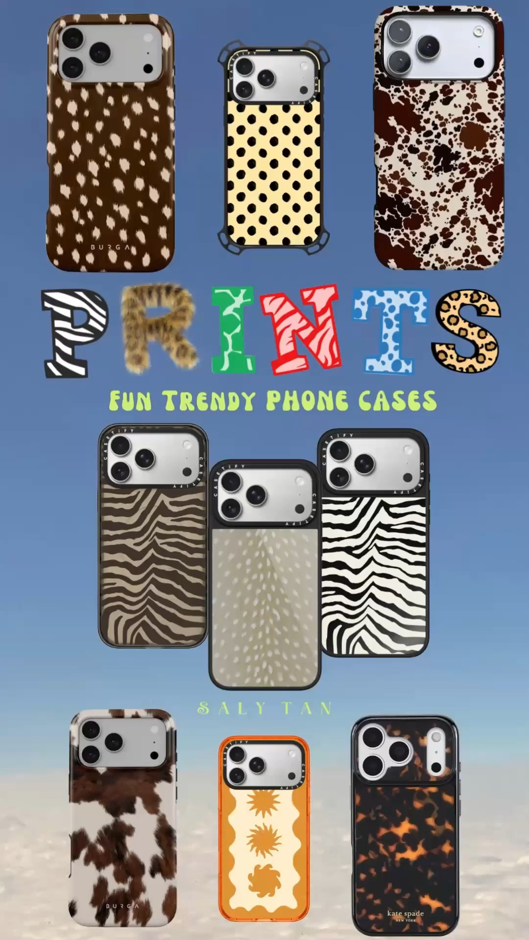 Animal Prints Trendy Phone Cases

All the colors, prints and design that are in for winter/spring season.


Animal prints such as zebra, tortoise, leopard, fawn, cow, polkadots, stripes, and spring like floral, hydrangeas, plaid, gingham, grandmillenial designs.

#LTKvlog #LTKTravel #LTKSeasonal