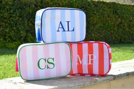 Custom Monogram Makeup Bag, Striped Cosmetic Bag, Preppy Toiletry Bag, Pink Red Green Blue Bridesmaids Proposal Gifts, Bachelorette Favors, preppy, Mother’s Day gift, personalized, monogram, sorority, graduation, graduation gift, travel, packing cubes, packing, preppy, preppy gift 

#LTKstyletip #LTKfindsunder50 #LTKfindsunder100
