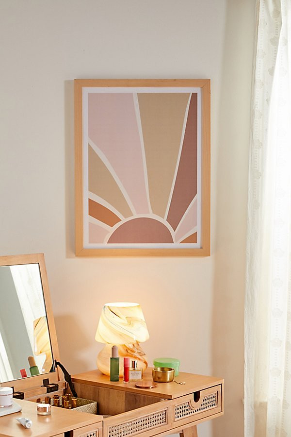 Mambo Art Studio Boho Retro Sun Art Print | Urban Outfitters (US and RoW)