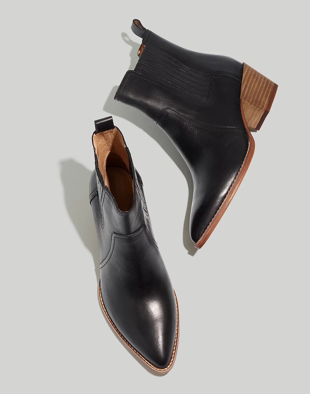 The Western Ankle Boot in Leather | Madewell