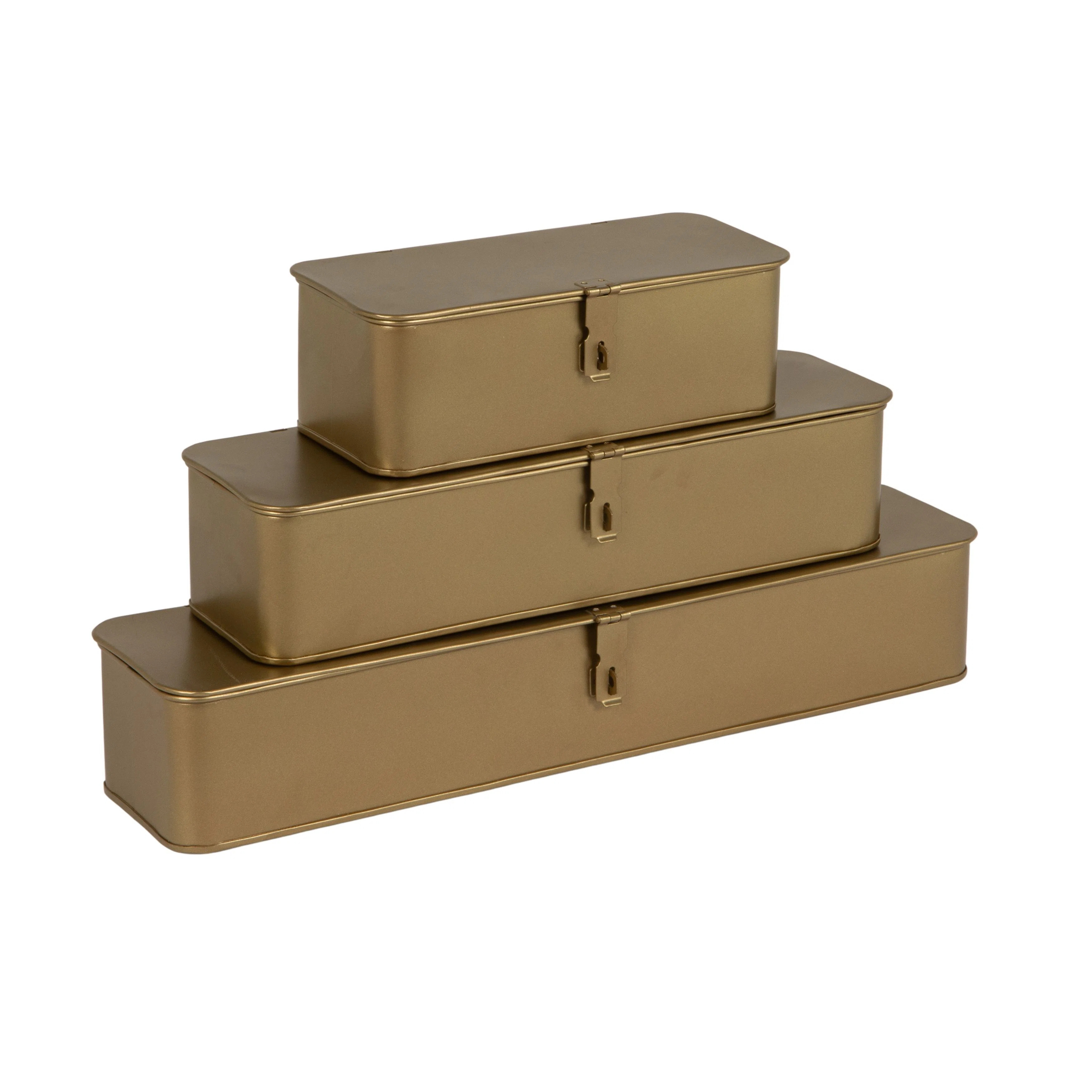 Lesli Long Decorative Metal Boxes with Lid | Wayfair North America