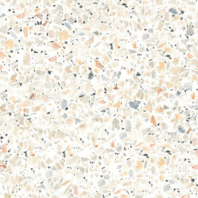 RoomMates RMK11277WP Terrazzo Tan Multi Colored Peel and Stick Wallpaper | Amazon (US)