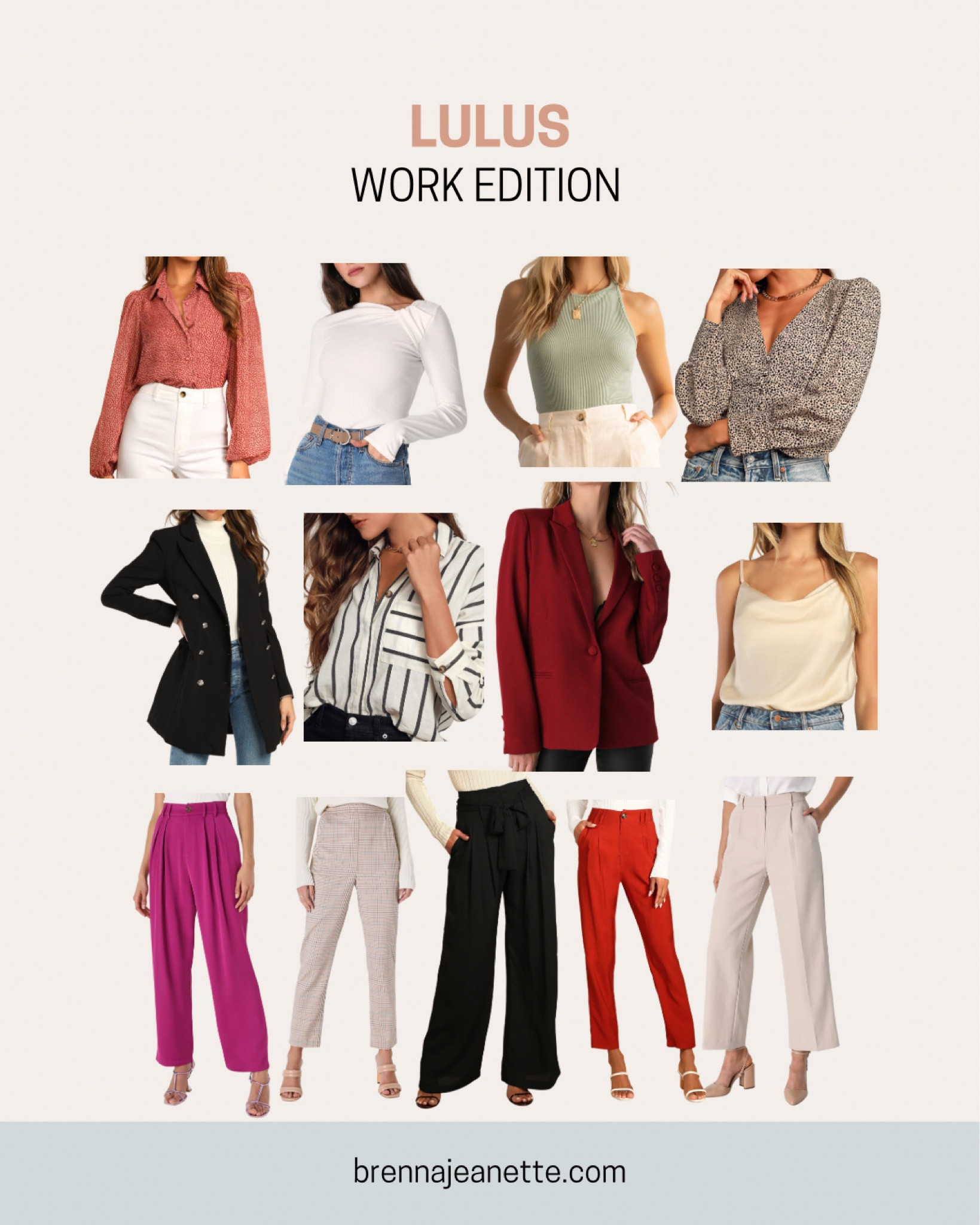 LULUS
Work Edition

Work outfits, blazer, collared shirt, button up shorts, slacks, work pants, work tops, workwear

#LTKworkwear #LTKSeasonal #LTKunder100
