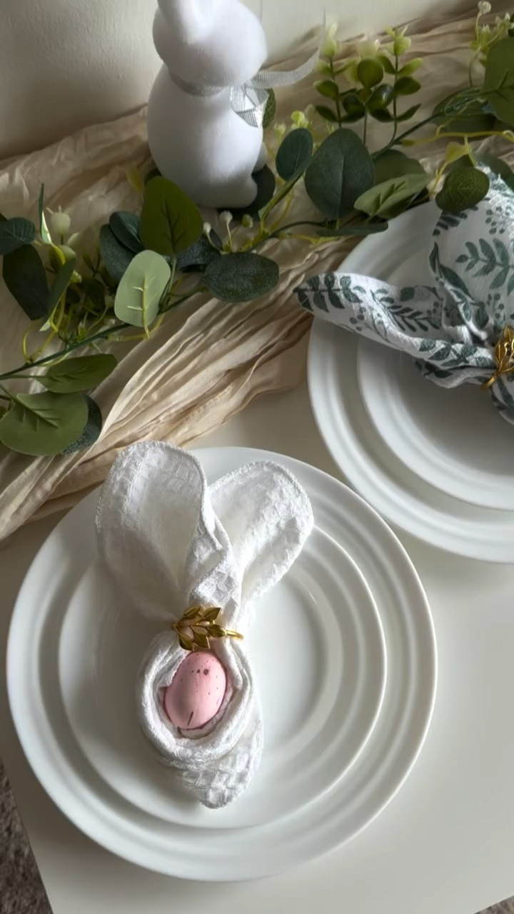 Easy Easter napkin fold with a cute egg 🐣
Simple table detail that makes your Easter brunch feel extra special. Save this idea for your Easter table!

#easterdecor #eastertable #easterideas #tabledecor #easterinspo

#LTKU #LTKSeasonal #LTKfoodie