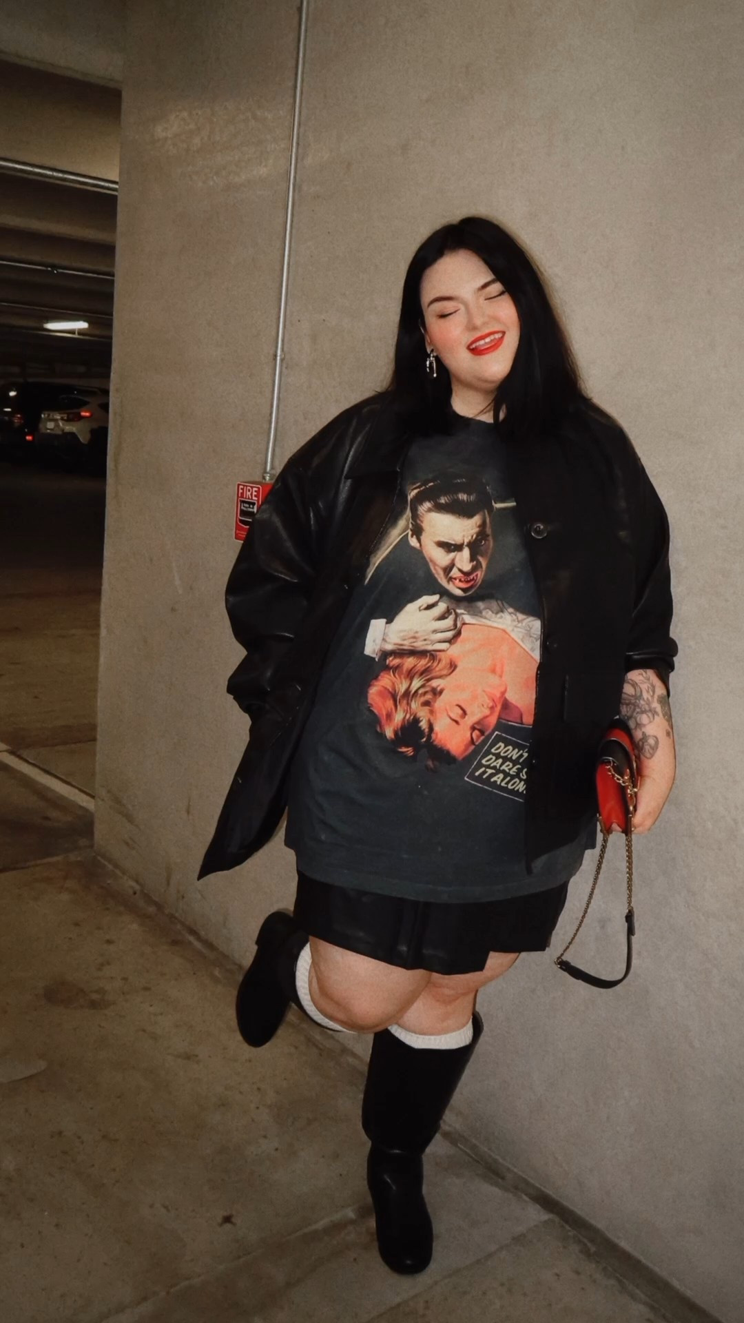 Plus size fall outfit. Halloween movie outfit. Edgy outfit. Fall outfit. Going out outfit. Wearing 2X in all pieces  

#LTKHalloween #LTKFindsUnder50 #LTKPlusSize