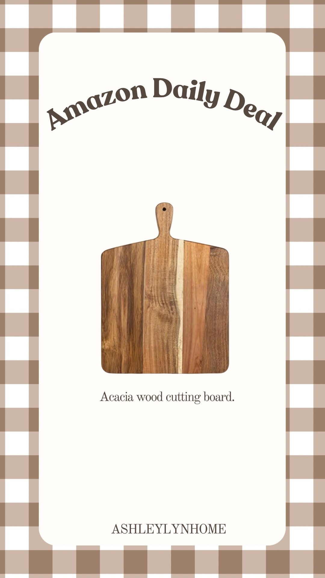 This acacia wood cutting board is half off when you click the coupon.

#LTKHome #LTKSaleAlert
