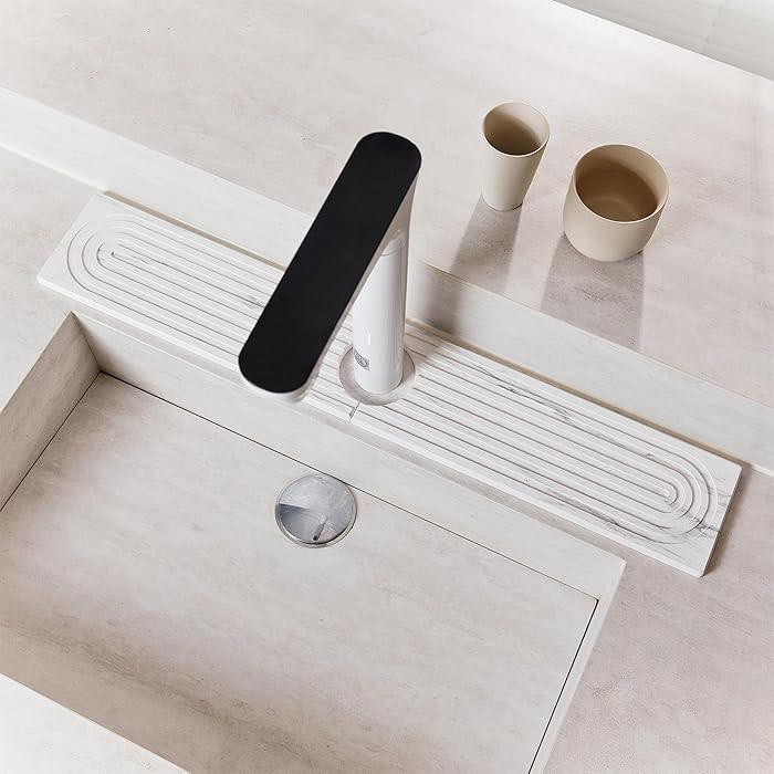 Nookawoo Stone Faucet Mat for Kitchen Sink, Quick Drying Mats, Water Absorbing Guard & Sink Prote... | Amazon (US)