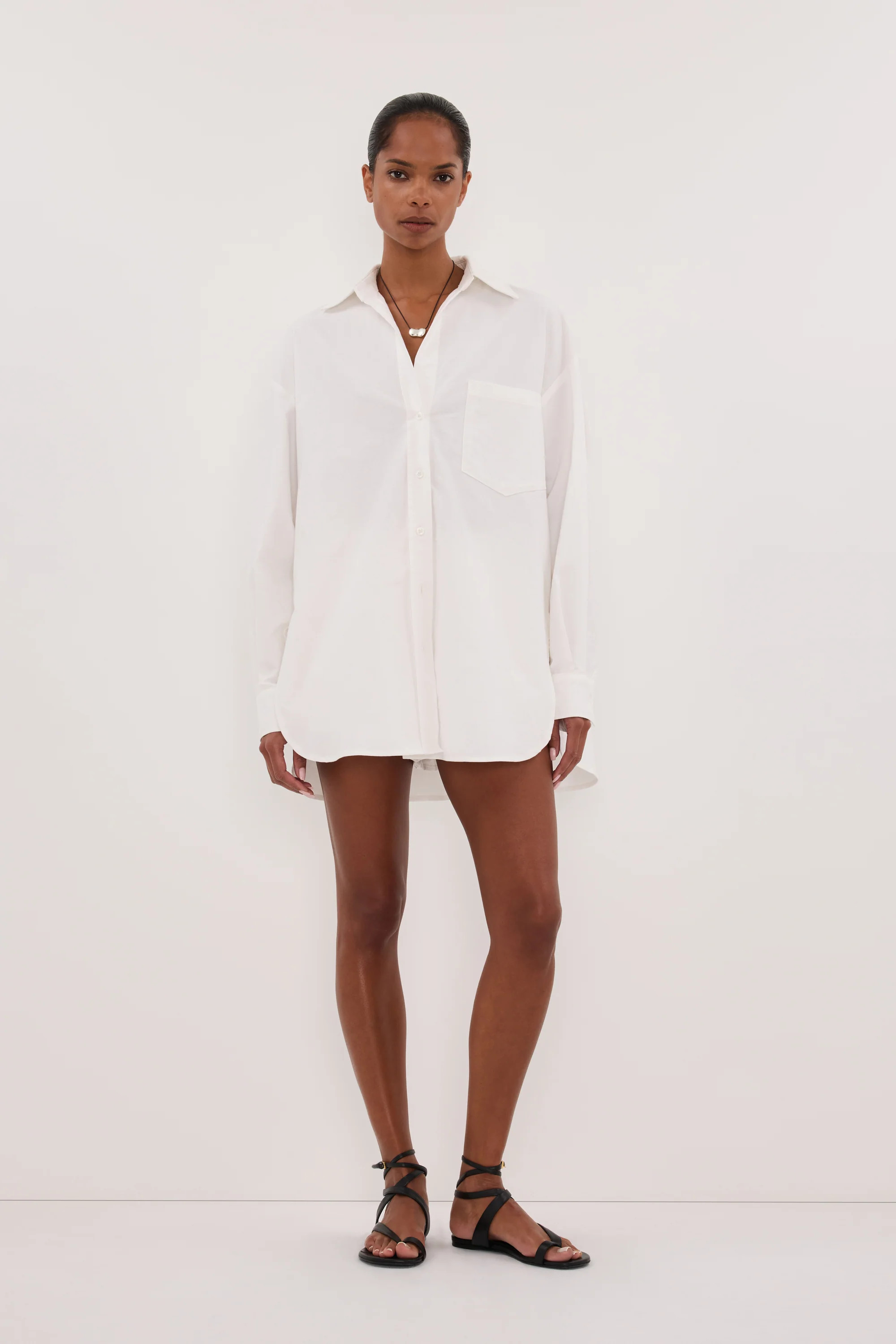 RHEA 2.0 WHITE COTTON SHIRT | DISSH