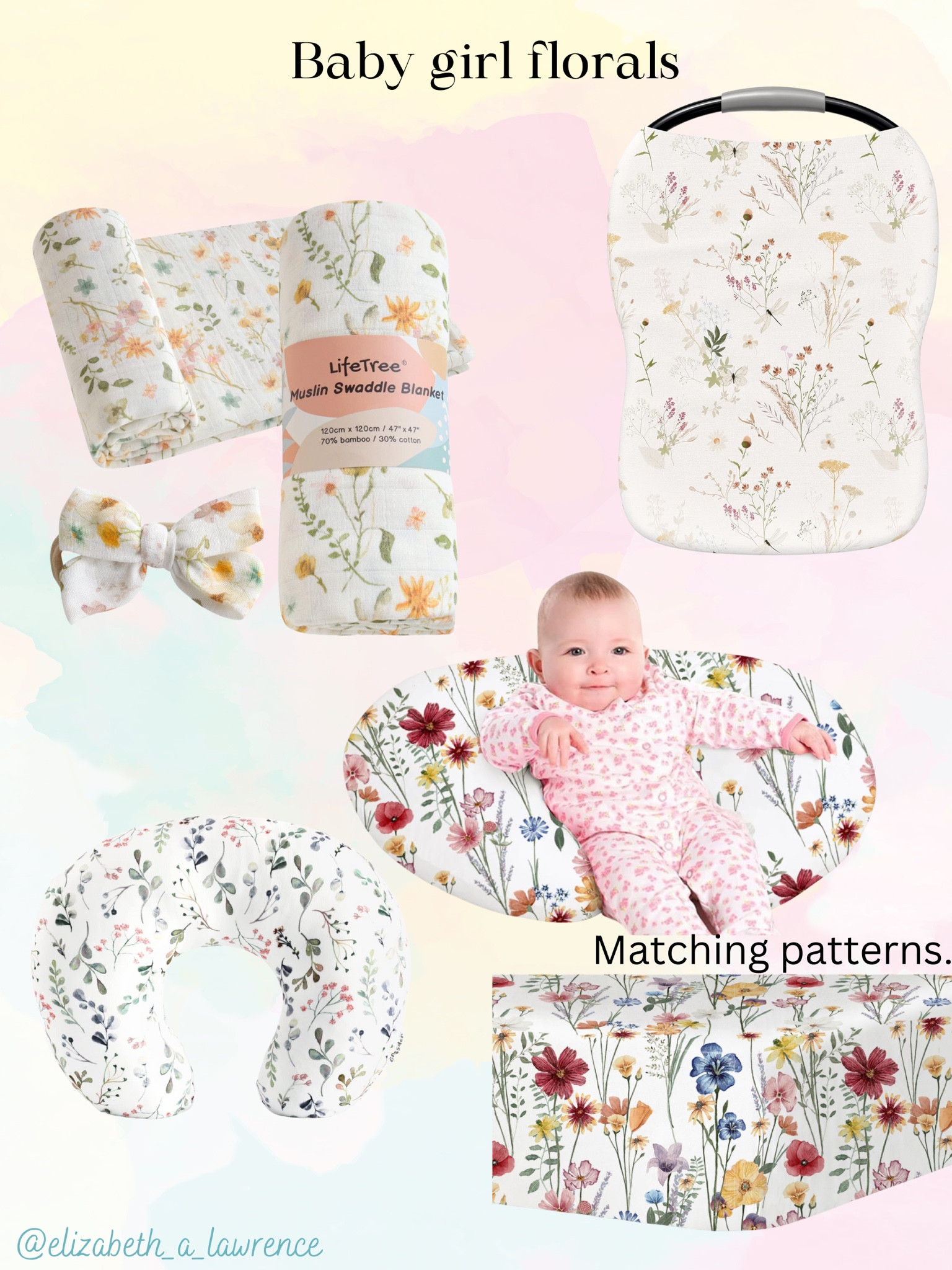 Baby girl florals accessories .

#LTKfamily #LTKbump #LTKbaby