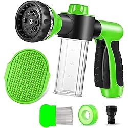 Pup Jet Dog Wash Outdoor, 8-in-1 Dog Sprayer Hose Attachment with Dog Shower Brush and Pet Groomi... | Amazon (US)