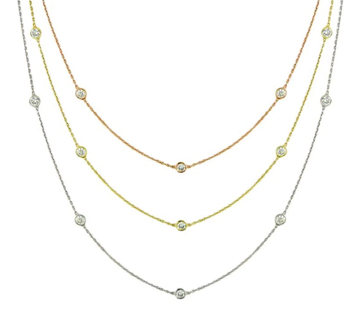 diamond station necklace | Diamond Aupair
