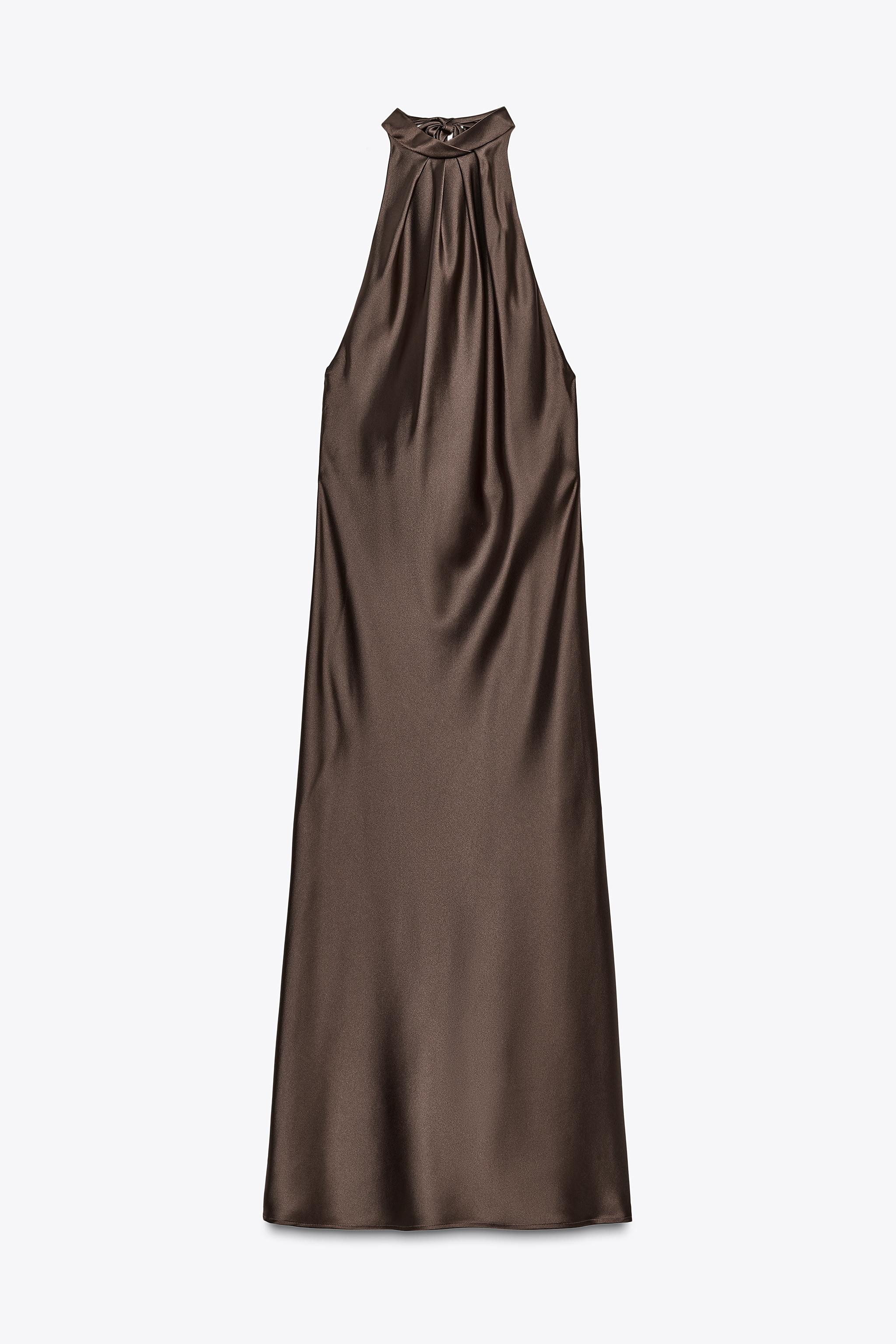 HALTER MIDI DRESS | Zara UK