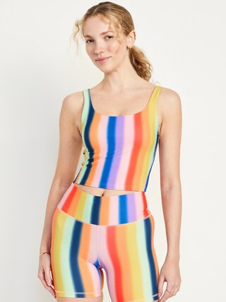 Light Support PowerSoft Longline Sports Bra | Old Navy (US)