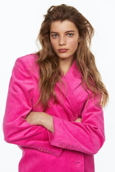 Single-breasted corduroy blazer | H&M (DE, AT, CH, NL, FI)