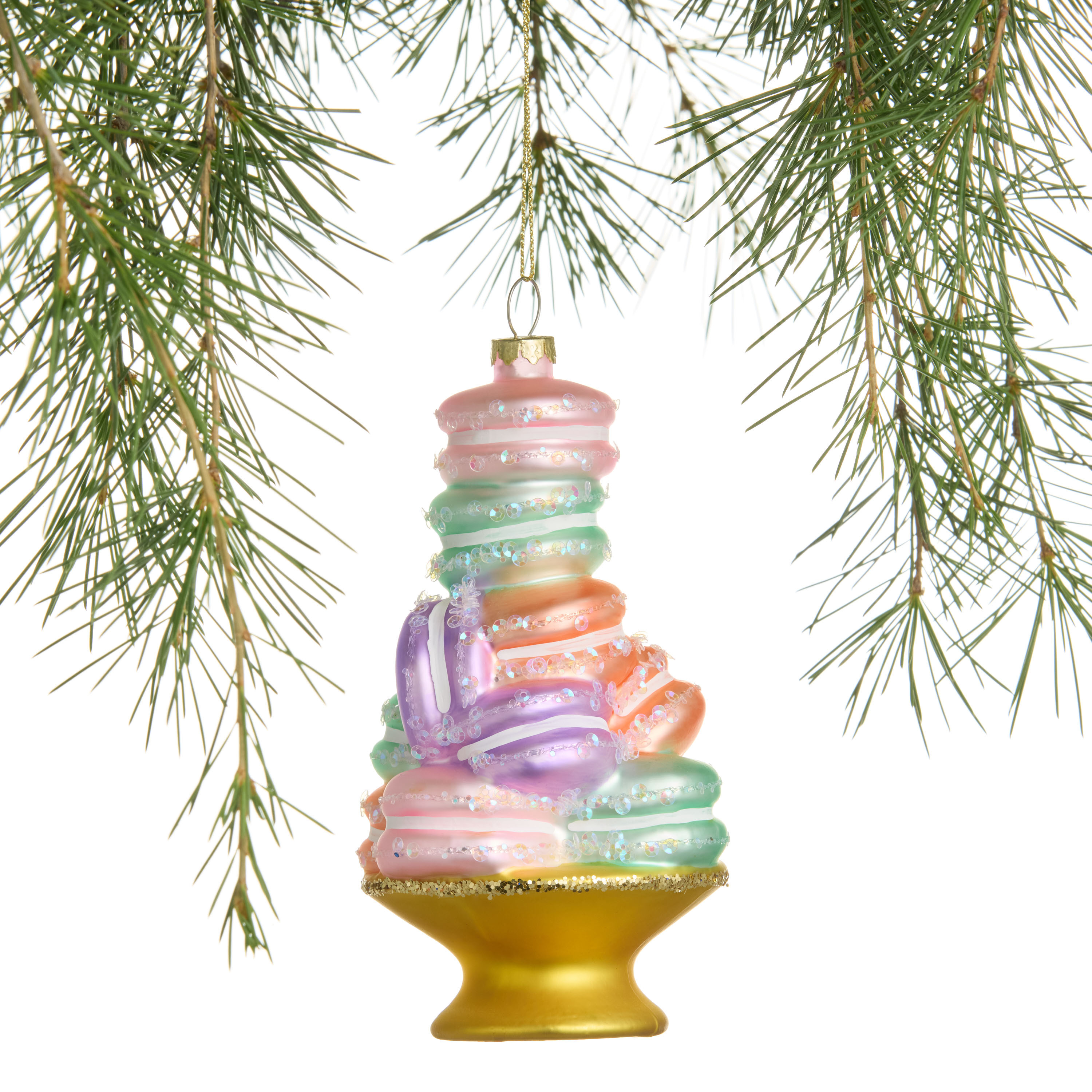 Glass Macaron Tower Ornament | World Market