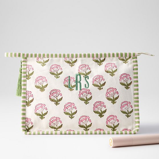 Block Print Canvas Pouch | Mark and Graham