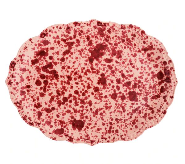 Speckled Serving Plate, Pink | The Avenue