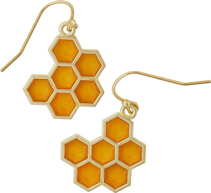 OJERRY Vintage Bee Honeycomb Honey Earrings for Women | Amazon (US)