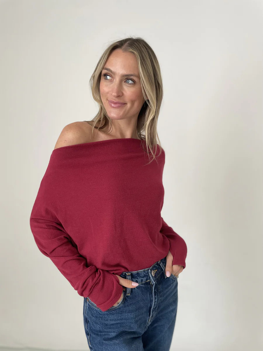 the anywhere top [wine] | Six Fifty Clothing