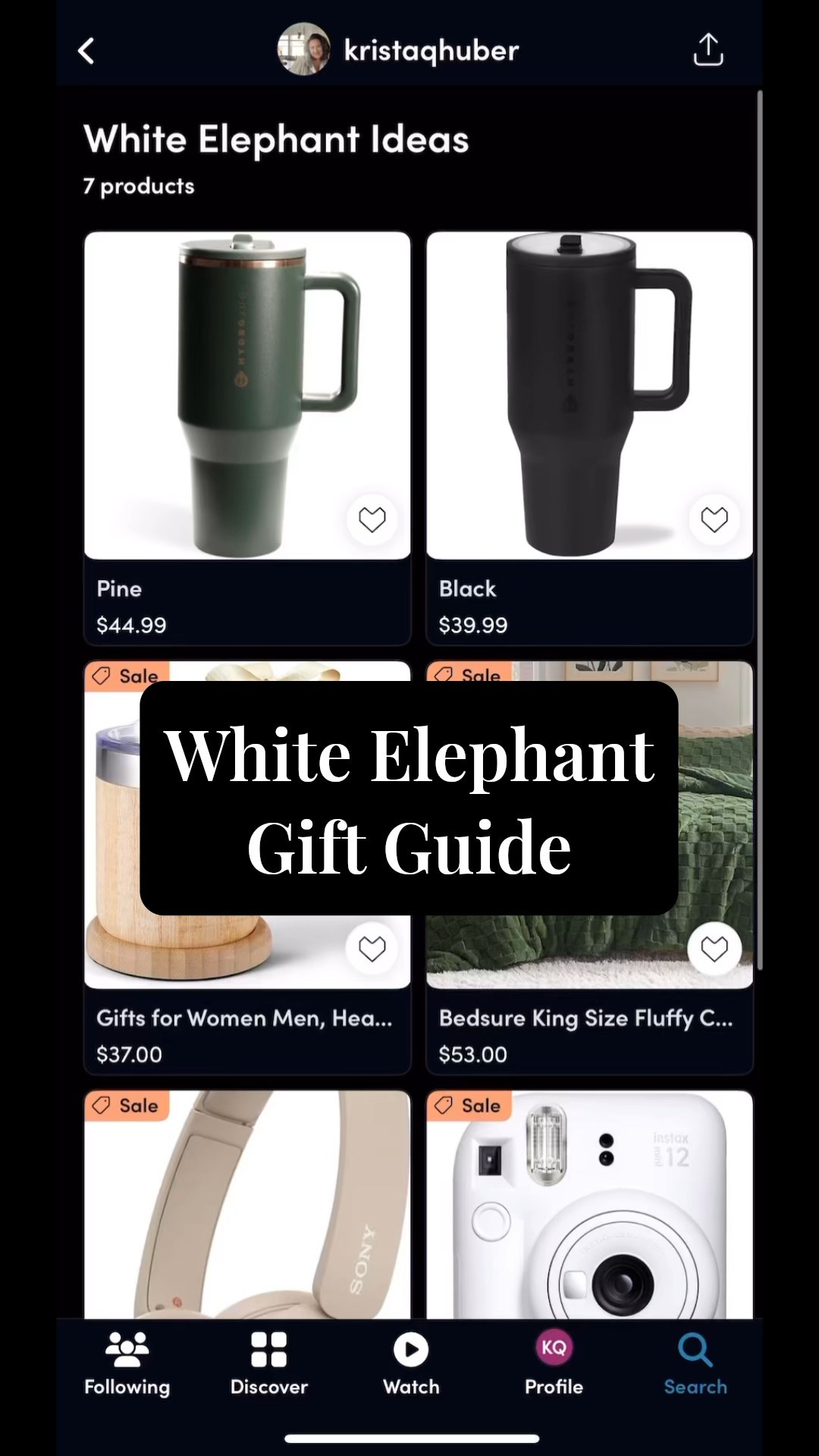 Some creative ideas for white elephant gifts (under $100h that everyone will want to win!  

#LTKCyberWeek #LTKGiftGuide #LTKHoliday