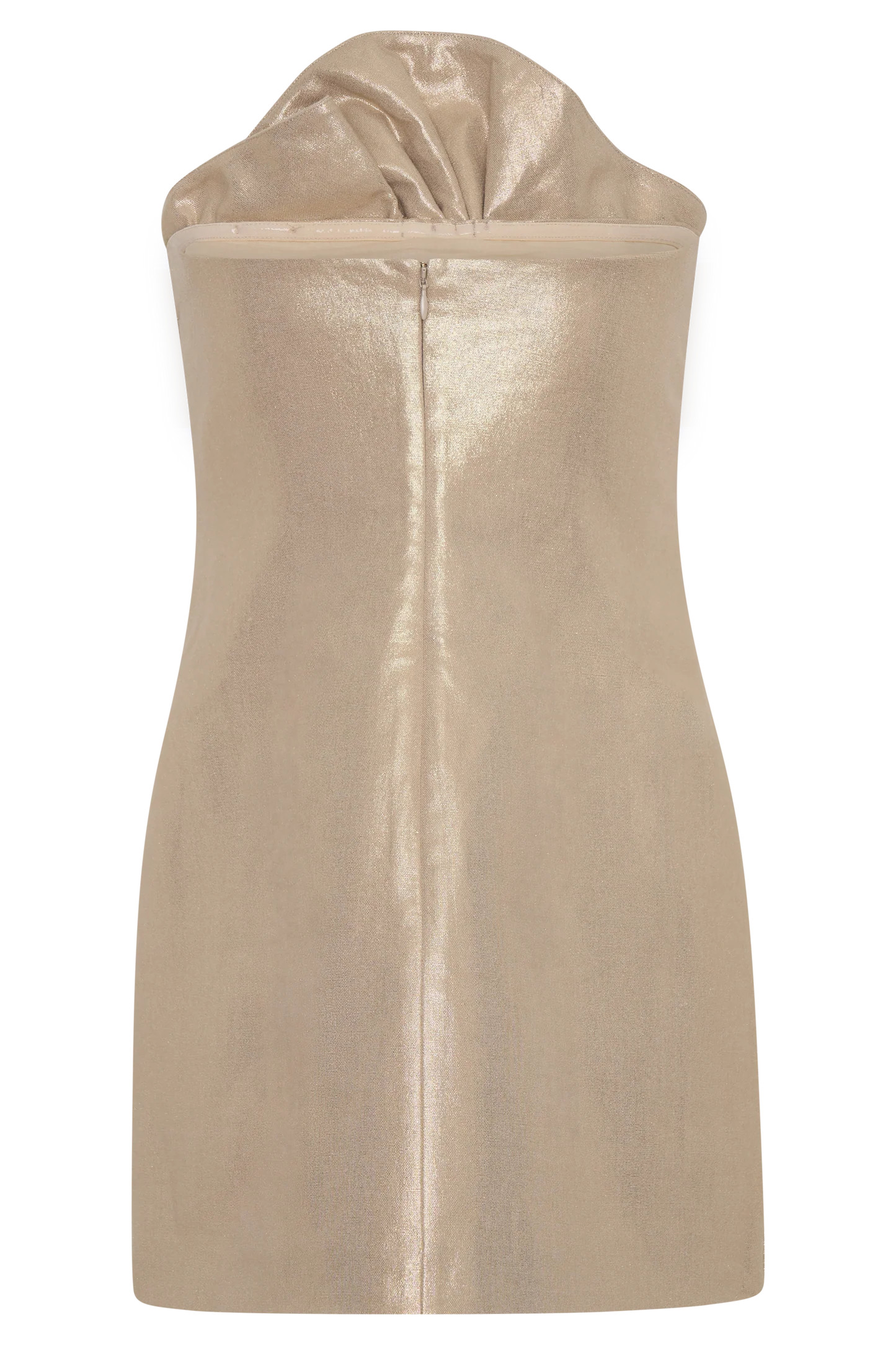 Annette Linen Mini Dress - Gold | Meshki (APAC)