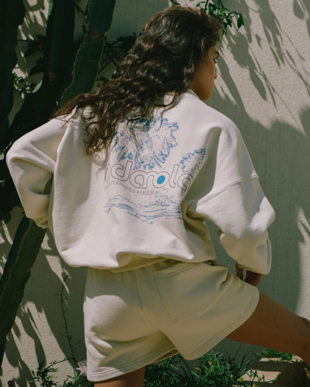 Resort Sports Sweat Shorts - Marshmallow White | Adanola UK