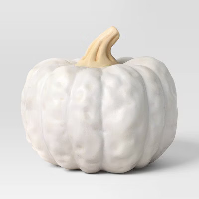 Small Pumpkin Figurine - Hyde and EEK! Boutique™ White | Target