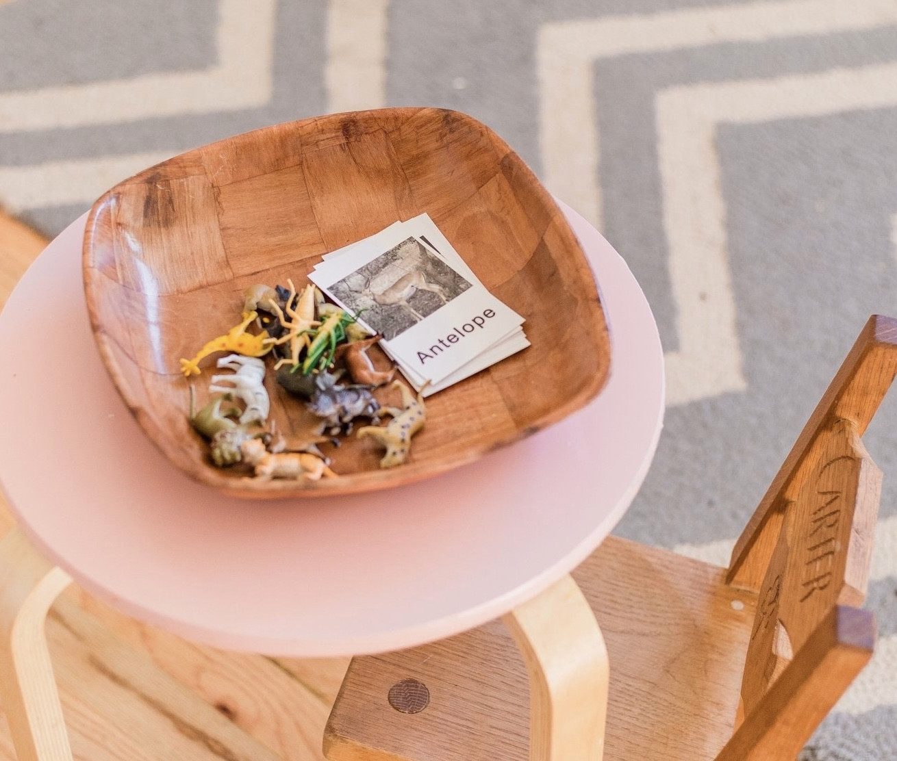 When the kids were 2-3 years old, we leaned towards these kind of Montessori learning toys for homeschool. Hands on learning, with low shelves that displayed everything in a NON-overwhelming way. #montessori #homeschool 

#LTKfamily #LTKkids #LTKbaby