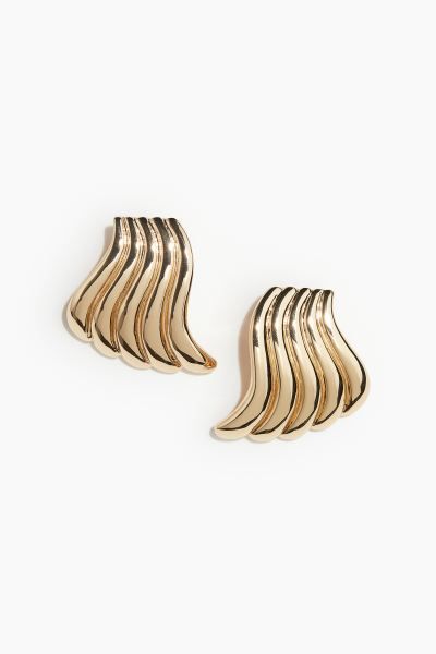 Swirly earrings - Silver-coloured - Ladies | H&M GB | H&M (UK, MY, IN, SG, PH, TW, HK)