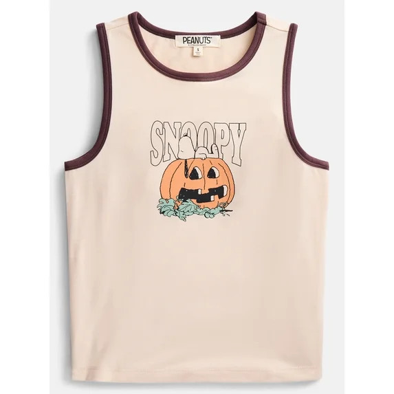 Peanuts Women's and Women's Plus Size Snoopy Pumpkin Sleep Tank Top, Sizes XS-2X | Walmart (US)