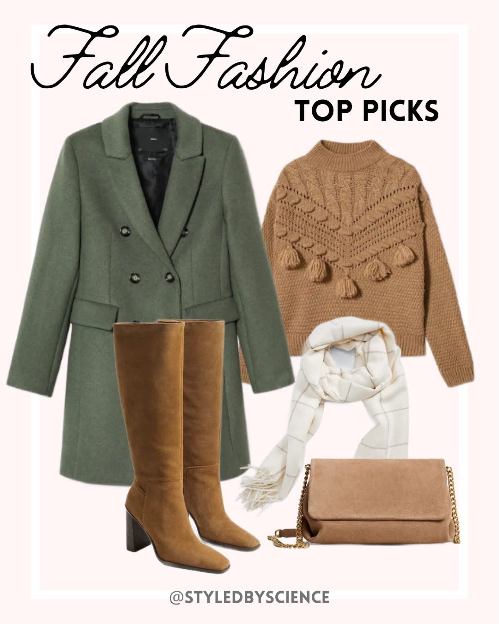 Fall outfit idea, wool coat, pom-pom sweater, mock neck sweater, oversize sweater, crop sweater, slouchy sweater, knee-high boots, Riding boots, tall suede boots, boots with chunky heel, oversized scarf, Chain strap Crossbody bag, suede handbag with chain Crossbody strap

#LTKSeasonal #LTKstyletip #LTKunder100