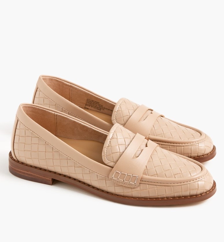 Beige woven detail loafers 

#LTKSaleAlert #LTKSeasonal
