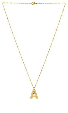 petit moments Bubble Initial Necklace in Gold from Revolve.com | Revolve Clothing (Global)