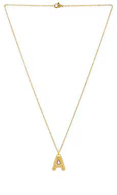 petit moments Bubble Initial Necklace in Gold from Revolve.com | Revolve Clothing (Global)